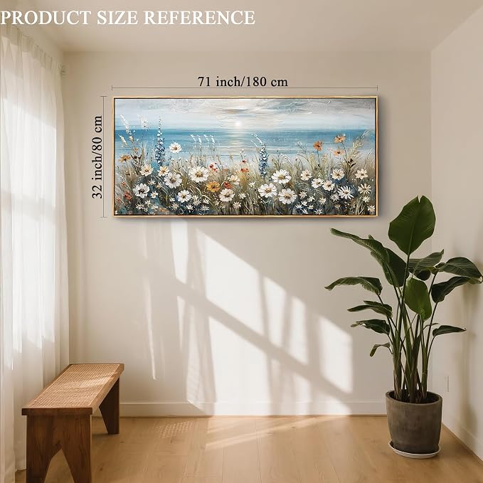 SERIMINO Floral Wall Decor, Extra Large Wall Art - Image 5