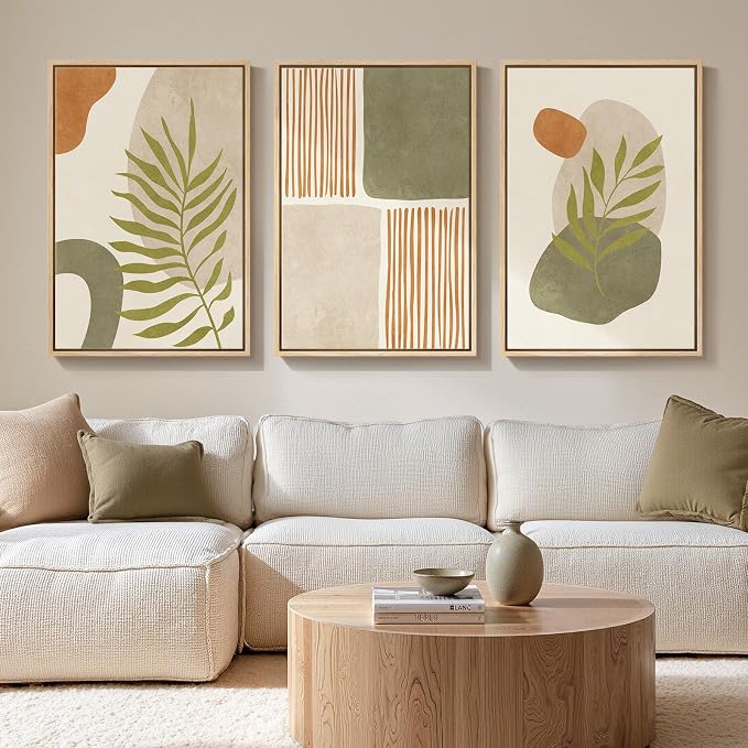 Large Framed Tropical Boho Wall Art by Cuspin