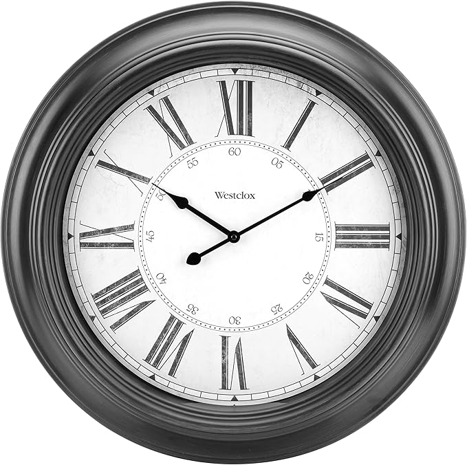 Westclox 24 inch Traditional Wall Clock Battery-Operated Clock by Westclox