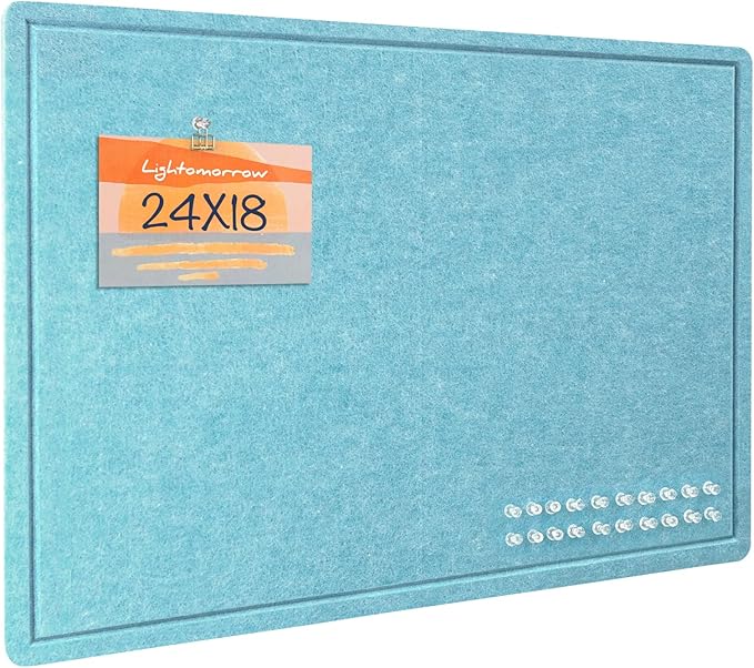 Lightomorrow Bulletin Board, 24 x 18 inches Felt Board Decorative Pin Board by Lightomorrow