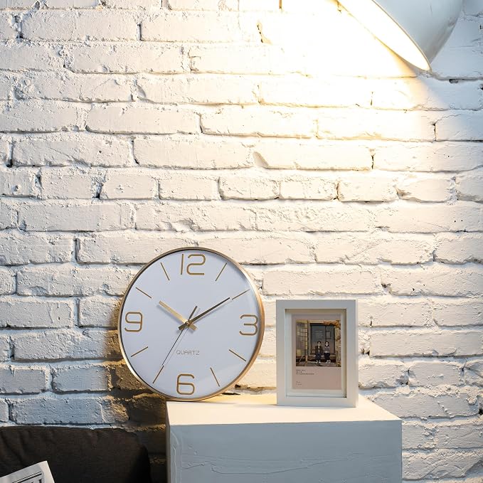 AYRELY® 12 Inch Silent Modern Wall Clocks Battery Operated, Wall Clock - Image 6