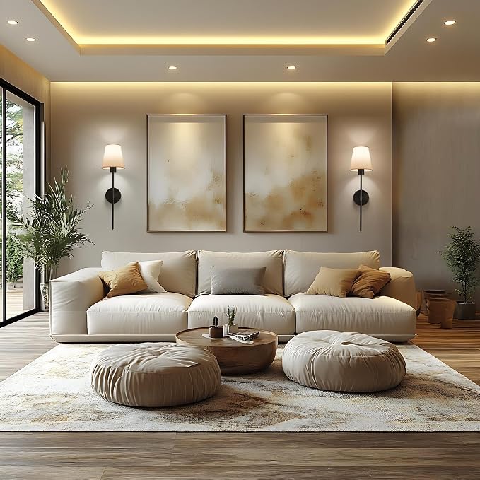 Wall sconces Set of Two Battery Operated – Rechargeable Wireless Wall Lights - Image 5