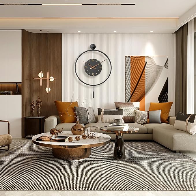 30.7×20 Inch Large Modern Decorative Wall Clocks - Image 4