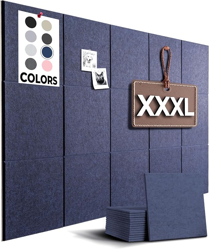 WALLHERO Large Cork Board Alternative | 15 Pack | Sizing Up to 59”x36” by WallHero