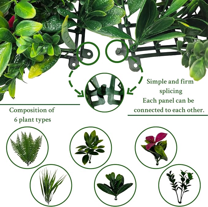 ODTORY Artificial Grass Wall Backdrop Panels Roll: 40X120 in UV-Anti Greenery - Image 3