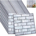 12PCS 3D Wall Panels Peel and Stick Foam Faux Brick Wall Panels, Self-Adhesive by GLASSWINDS