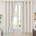 Lajode Linen Blackout Curtains for Bedroom by Lajode