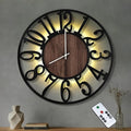 30'' Large Wall Clock with Adjustable Night Light, Glow in The Dark Decorative by Casaformia