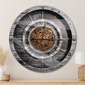 HOIBAI Wall Clock, 24 Inch Moving Gears Clock Large Wall Clock by HOIBAI
