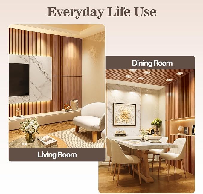 2 Pack Wood Panels for Wall, 47.24" x 23.81" Acoustic Wood Slat Wall Panel for - Image 3