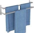 Double Towel Bar, 24Inch Towel Rack by JIAPAIDUO
