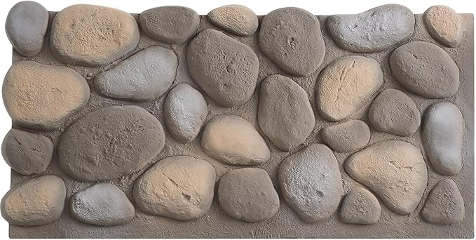 1 Pack PU Faux Stone Panel 47"w x 23.23"h x 2"d Stone Veneer by Unknown
