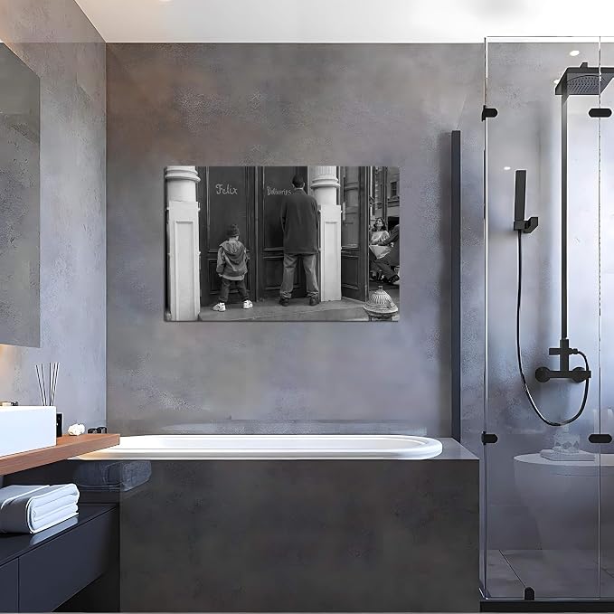 Funny Bathroom Wall Decor Black and White Wall Art - Image 9