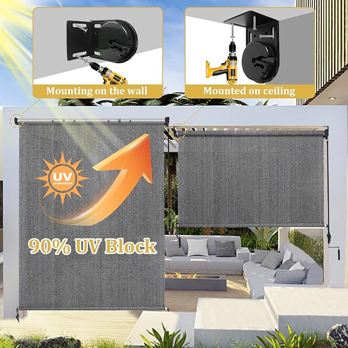 Shade&Beyond Outdoor Roller Shades - Image 4
