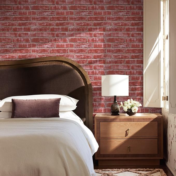 Commomy 3D Peel and Stick Brick, Ultralight Thin PVC Faux Brick Wall Panels - Image 7