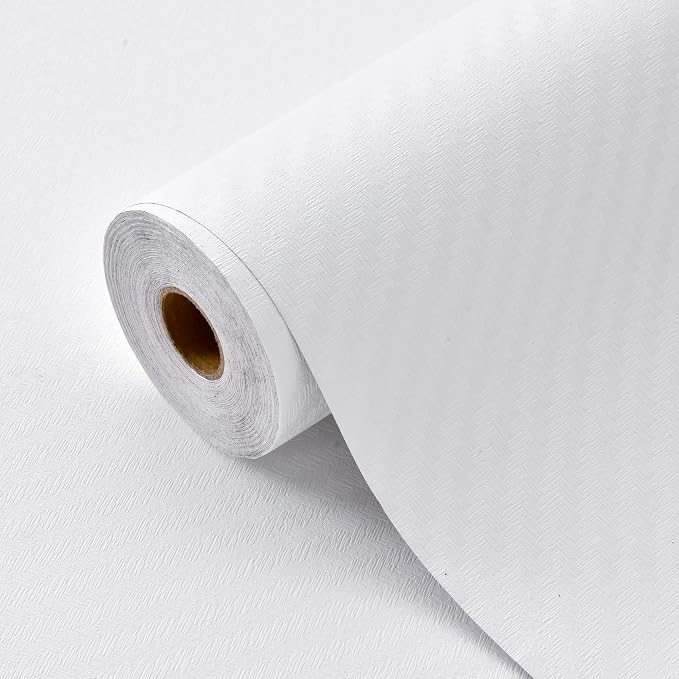 Haimin Fabric Wallpaper Textured Contact Paper Grasscloth Wallpaper Peel and - Image 6