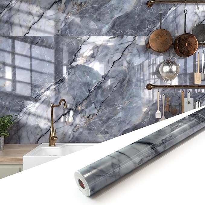 Marble Peel and Stick Waterproof Wall Paneling, Covers 38.75 Sq. Ft. by premiumqualitypeelandsticktile