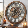 ImprovingLife The Gears Clock The Original Real Moving Gear Wall Clock Vintage by THEGEARSCLOCK