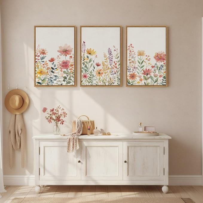 Framed Watercolor Floral Wall Art - Image 6
