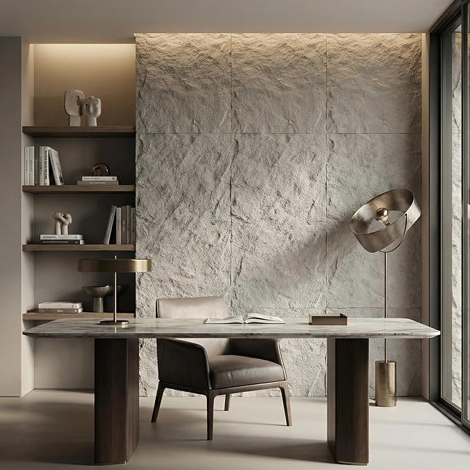 BEAUTYPEAK 3D Faux Stone Wall Panels, Home & Office Accent Wall, Easy Install - Image 7