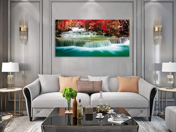 Cao Gen Decor Art-S05175 Wall Art 1 Pieces Waterfall Canvas Print Landscape - Image 6