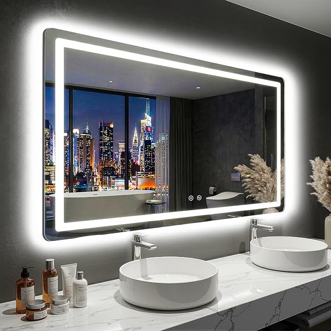 LED Bathroom Mirror with Lights by FICTOR