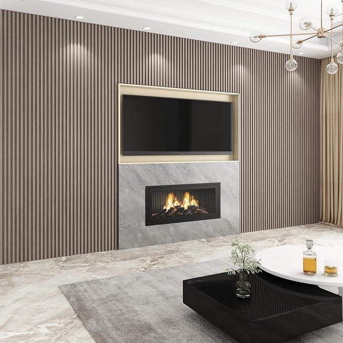 8-Pack WPC Wall Panels 108’’ x 6.1’’ 3D Slat Wall Panel Acoustic Wall Paneling - Image 5