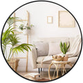 Fabuday Black Round Mirror for Wall 26 inch by Fabuday