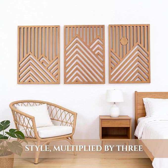 qmmp Modern Wooden Wall Sculptures - Image 3