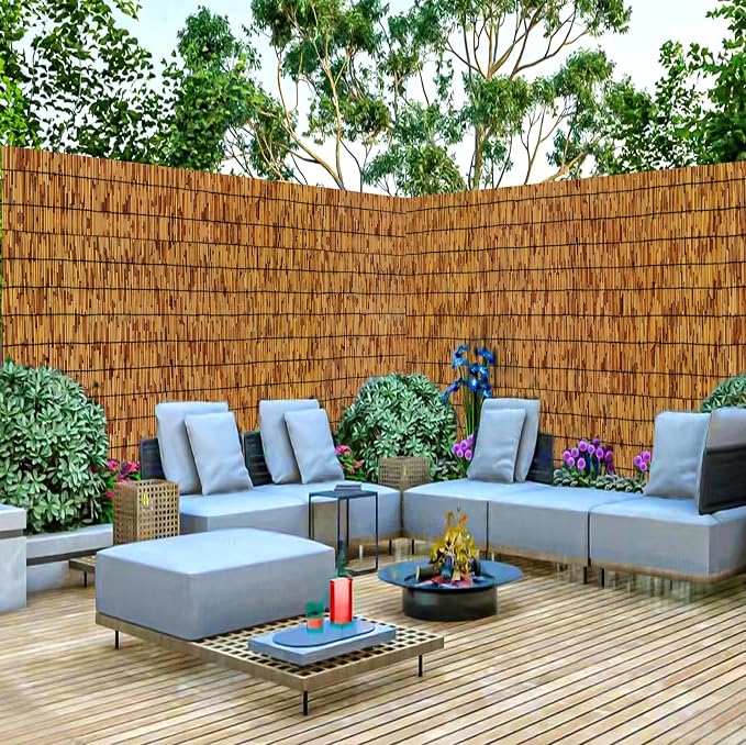 Bamboo Fence, Reed Fencing 4Feet High Bamboo Privacy Screen Outdoor - Image 6