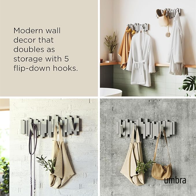 Umbra Sticks Wall-Mounted Coat Rack Rail Hook - Image 4