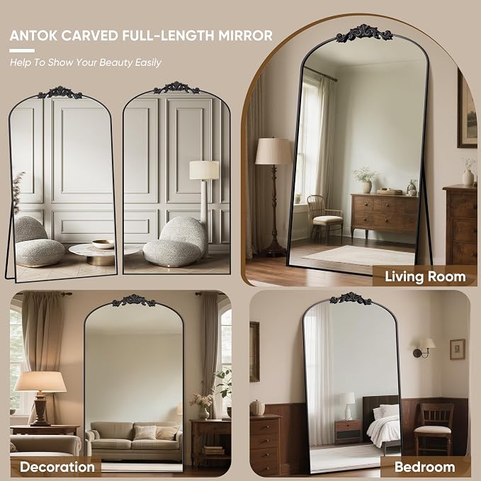 Antok Arched Full Length Mirror, Full Body Mirrors - Image 6