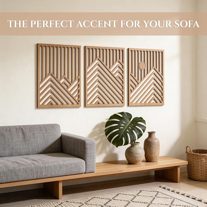 qmmp Modern Wooden Wall Sculptures - Image 2