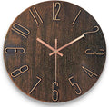 AIRUIFU Wall Clock 12 Inch Non-Ticking Silent Battery Operated Round Wall Clock by AIRUIFU
