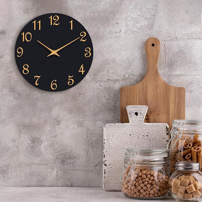 Roymnie Wall Clock, 10 Inch Modern Wall Clocks Battery Operated, Silent Non - Image 3