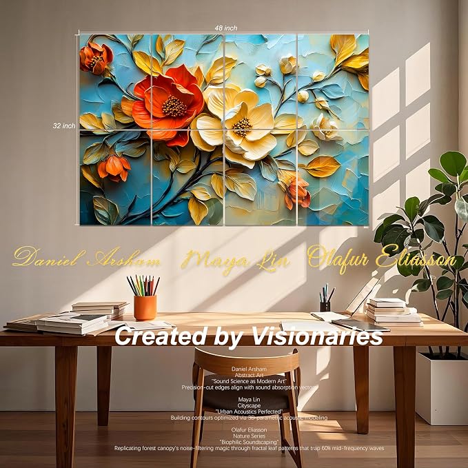 Mollywell Art Acoustic Panels, Sound Proofing, Wall Decoration, Suitable - Image 2