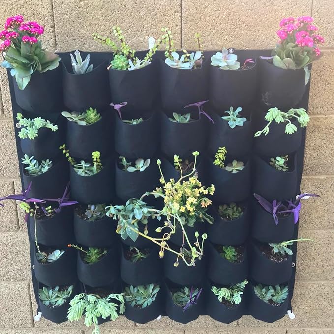 ZOENHOU 2 Pack Total 36 Roomy Pockets Horizontal Garden Planter, Waterproof - Image 7