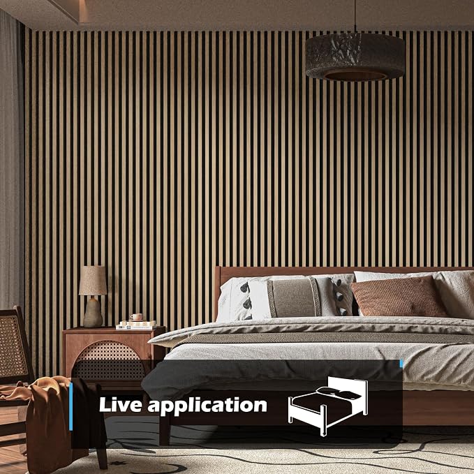 Art3d 4-Pack 108" x 12" Acoustic Wood Panels - Image 2