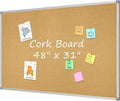 Lockways Cork Board Bulletin Board, Double Sided Corkboard 48 x 31, by Lockways