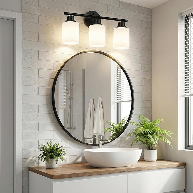 Unicozin 3 Light Bathroom Light Fixtures, Modern Vanity Lights - Image 5