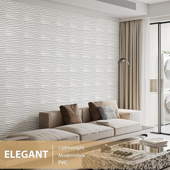 Heikki 30 Pack 3D Wall Panel for Interior Wall Décor, PVC Flower Textured Wall - Image 5