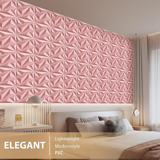 Heikki 30 Pack 3D Wall Panel for Interior Wall Décor, PVC Flower Textured Wall - Image 5