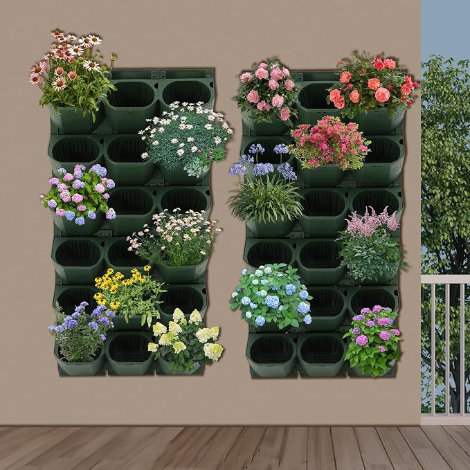Vertical Wall Planter with 36 Pots, Hanging Garden Plant Flowerpot Holder - Image 6
