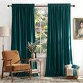 NICETOWN Thick Teal Velvet Curtains by NICETOWN
