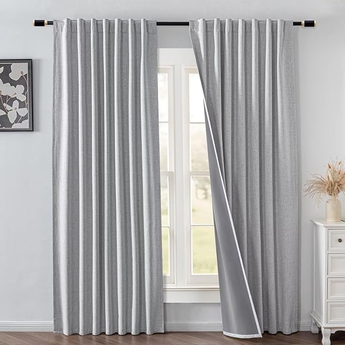 IGEMAEVE 100% Blackout Curtains 108 Inches Long by IGEMAEVE