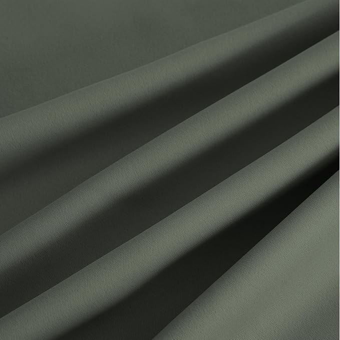 NICETOWN Room Darkening Draperies Curtains Panels, 2 Panels Dark Mallard W52 x - Image 9