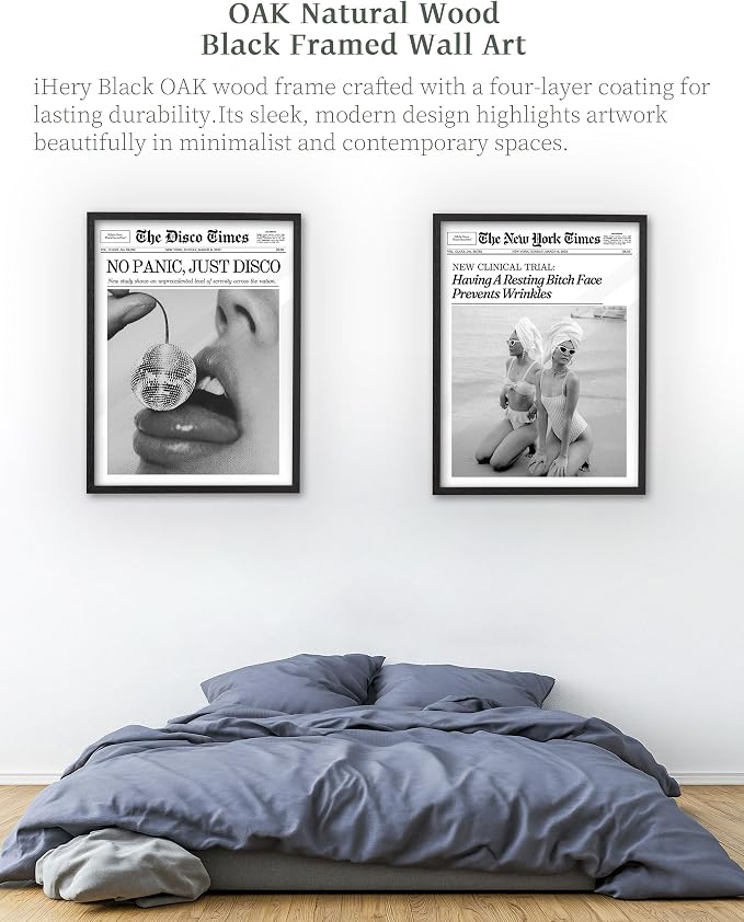 iHery Premium Natural Black OAK Wood 12x16in Having A Resting Face Prevents - Image 7