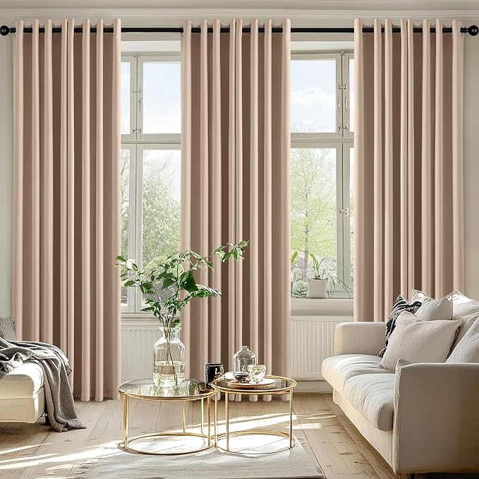 MIULEE Blackout Curtains for Bedroom Living Room 2 Panels, Thermal Insulated - Image 6