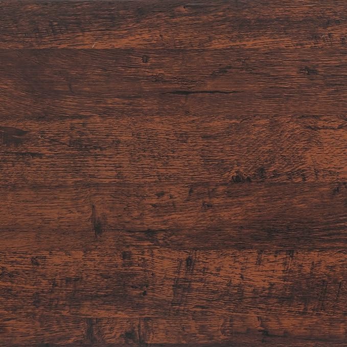 Dimoon 236''x17.7'' Red Brown Wood Stick and Peel Wallpaper Waterproof Wood by DIYYOURMOON