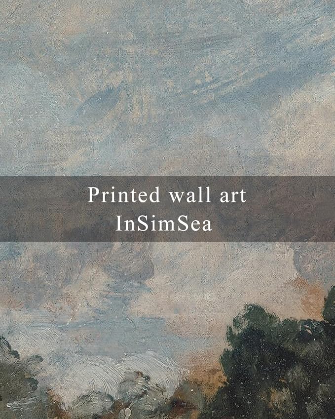 InSimSea Framed Canvas Wall Art, Vintage Landscape Painting, Rustic Nature - Image 7